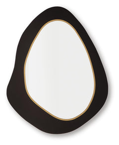 Kierlock Accent Mirror in Black/Gold Finish — official Ashley Furniture studio view