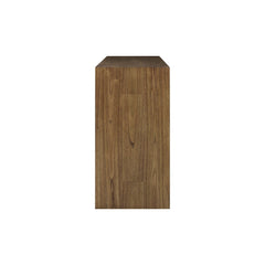 Kingston Herringbone 4-Door Sideboard in Hazelnut Brown - side studio view - Whats New Furniture Portland