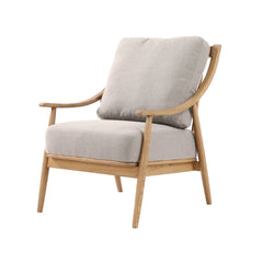 Kinsley Club Chair in Light Linen - ash frame club chair by LH Imports - Whats New Furniture Portland OR