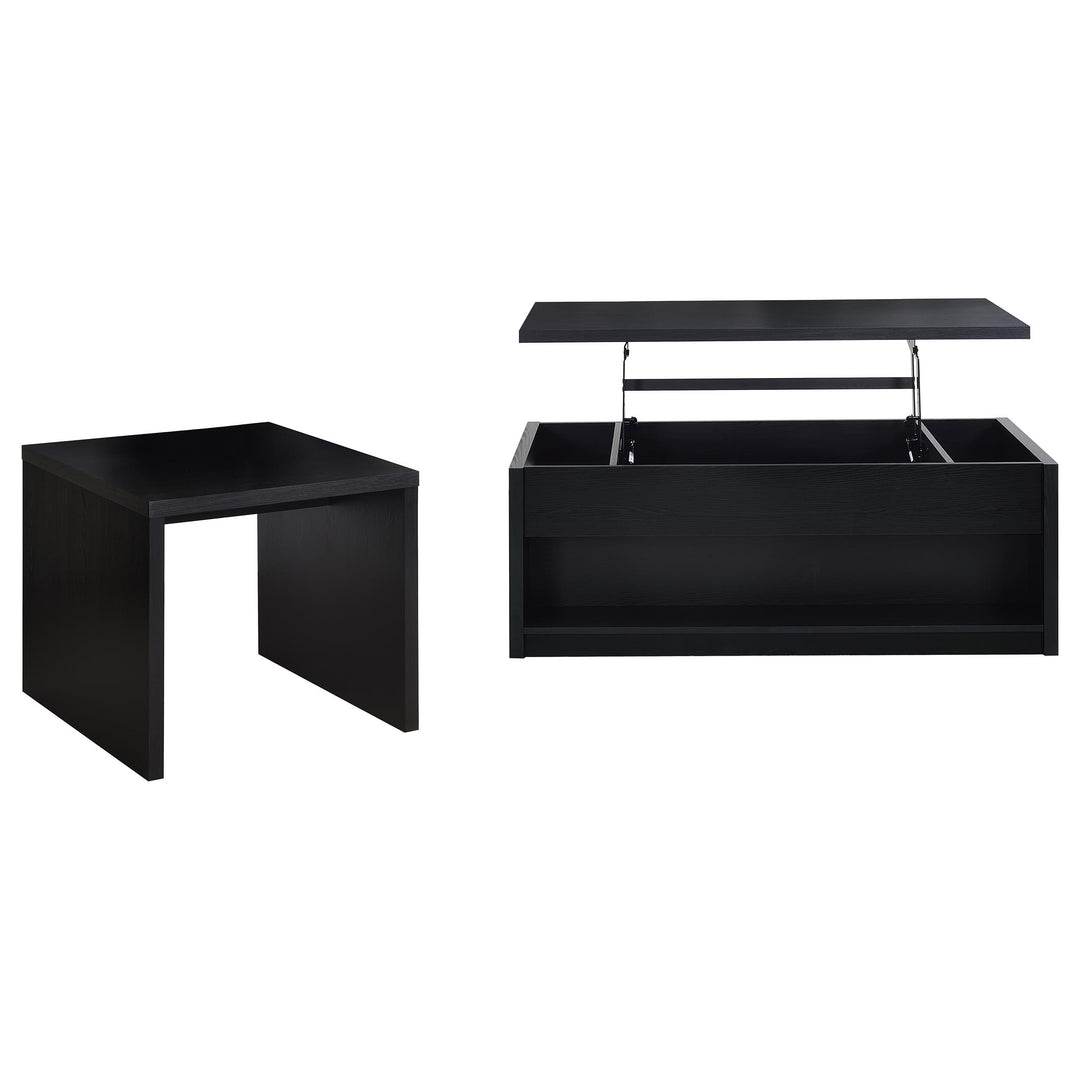 Knapp 2-piece Lift Top Coffee Table Set Black - What&