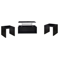 Knapp 3-piece Lift Top Coffee Table Set Black - What&