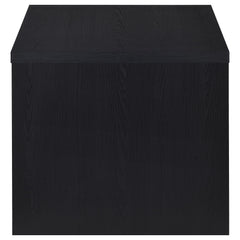 Knapp Engineered Wood Square Side End Table Black - What&