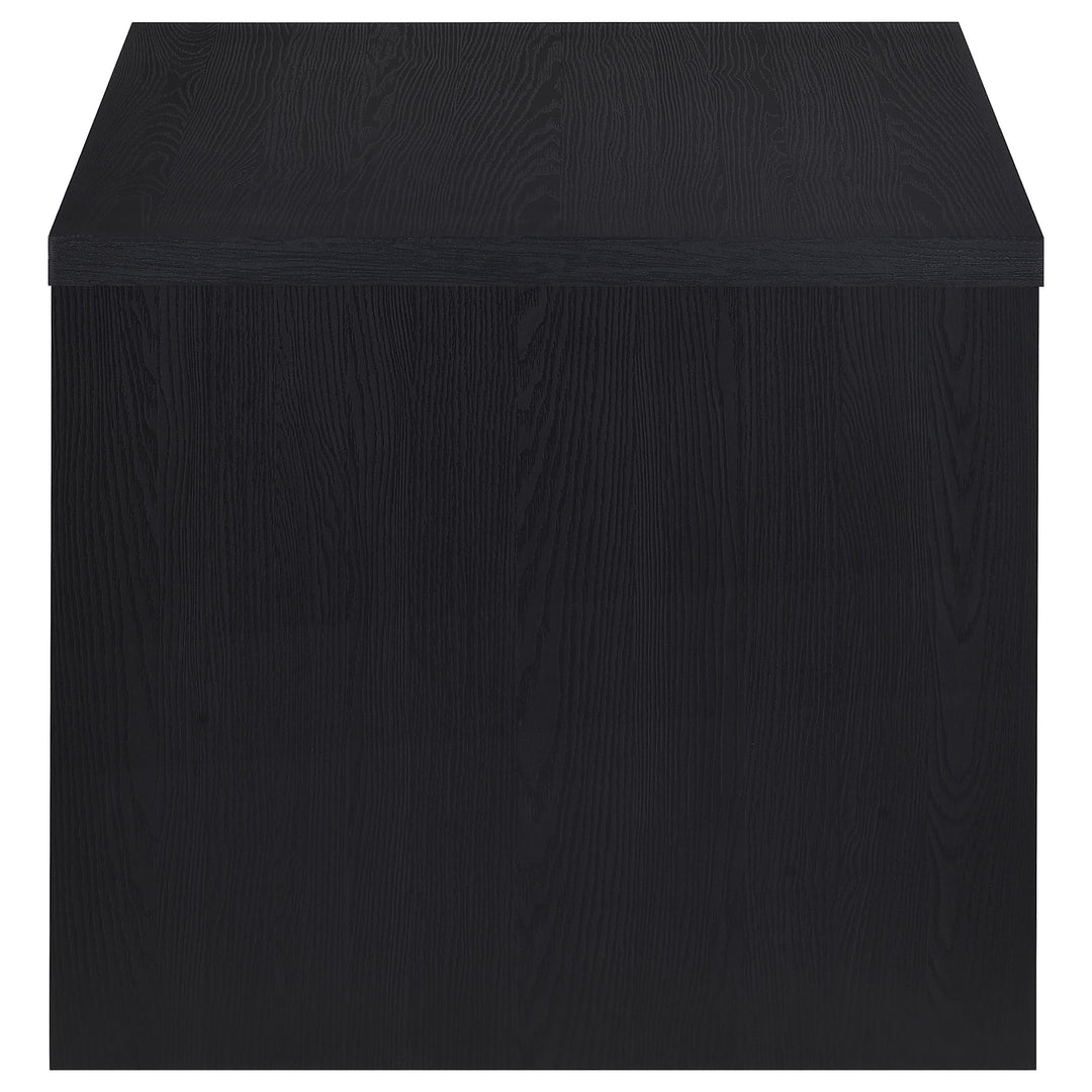 Knapp Engineered Wood Square Side End Table Black - What&