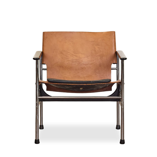 Leather Geometric Accent Chair - Whats New Furniture - Portland, Oregon