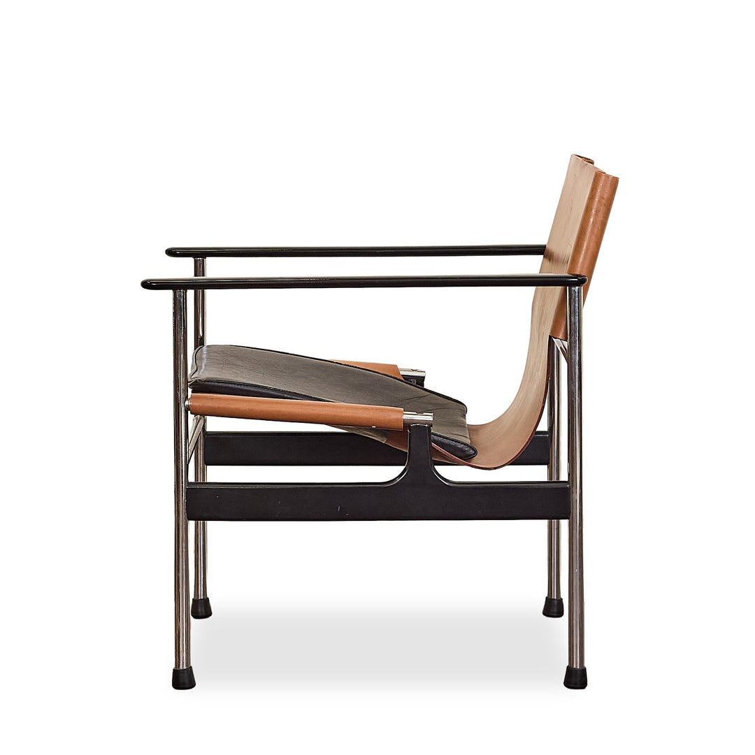 Leather Geometric Accent Chair - Whats New Furniture - Portland, Oregon