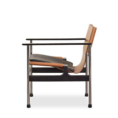 Leather Geometric Accent Chair - Whats New Furniture - Portland, Oregon