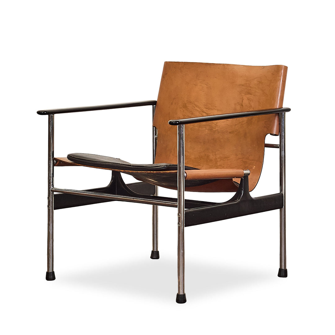 Leather Geometric Accent Chair - Whats New Furniture - Portland, Oregon