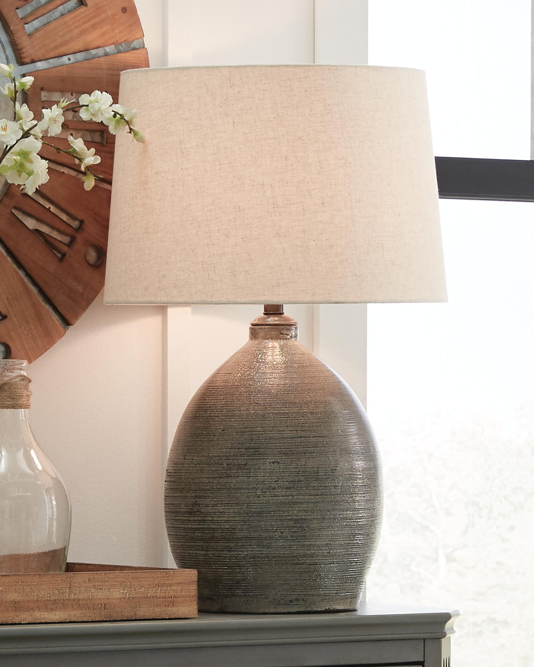 Joyelle Terracotta Table Lamp by Ashley Furniture - product view