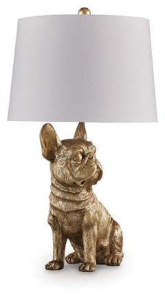 Wadeland French Bulldog Table Lamp by Ashley Furniture - view 3