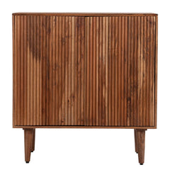 Lada Cabinet Walnut in walnut - solid acacia storage cabinet by Zuo - Whats New Furniture Portland OR
