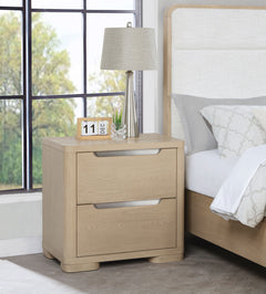 Ladera 2-drawer Nightstand Bedside Table Light Elm - What&
