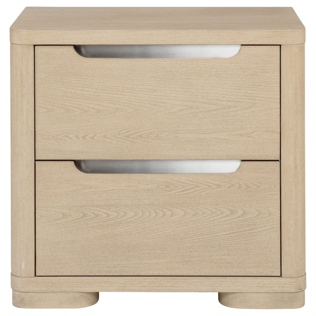 Ladera 2-drawer Nightstand Bedside Table Light Elm - What&