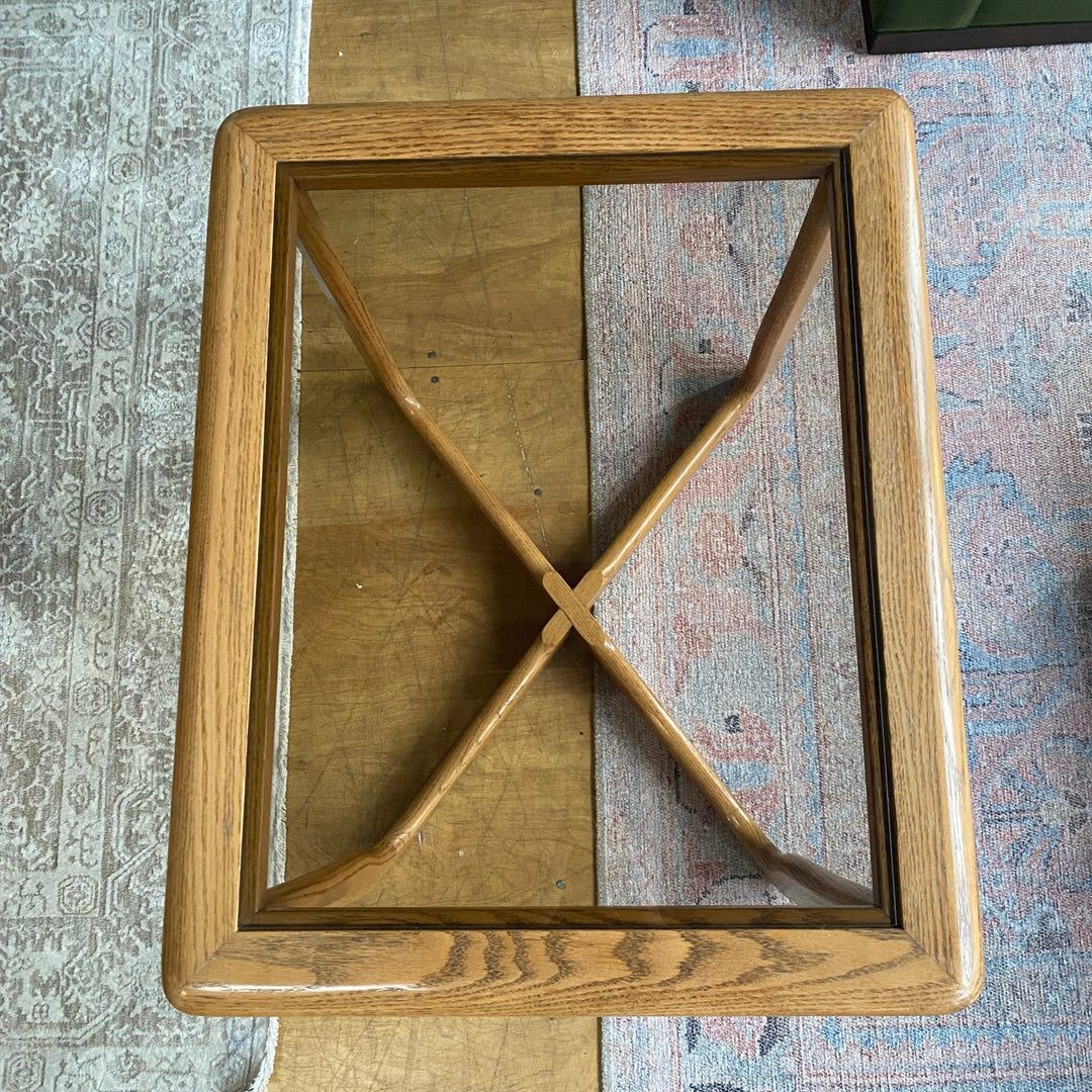 Glass - top Side Table - Whats New Furniture - Portland, Oregon