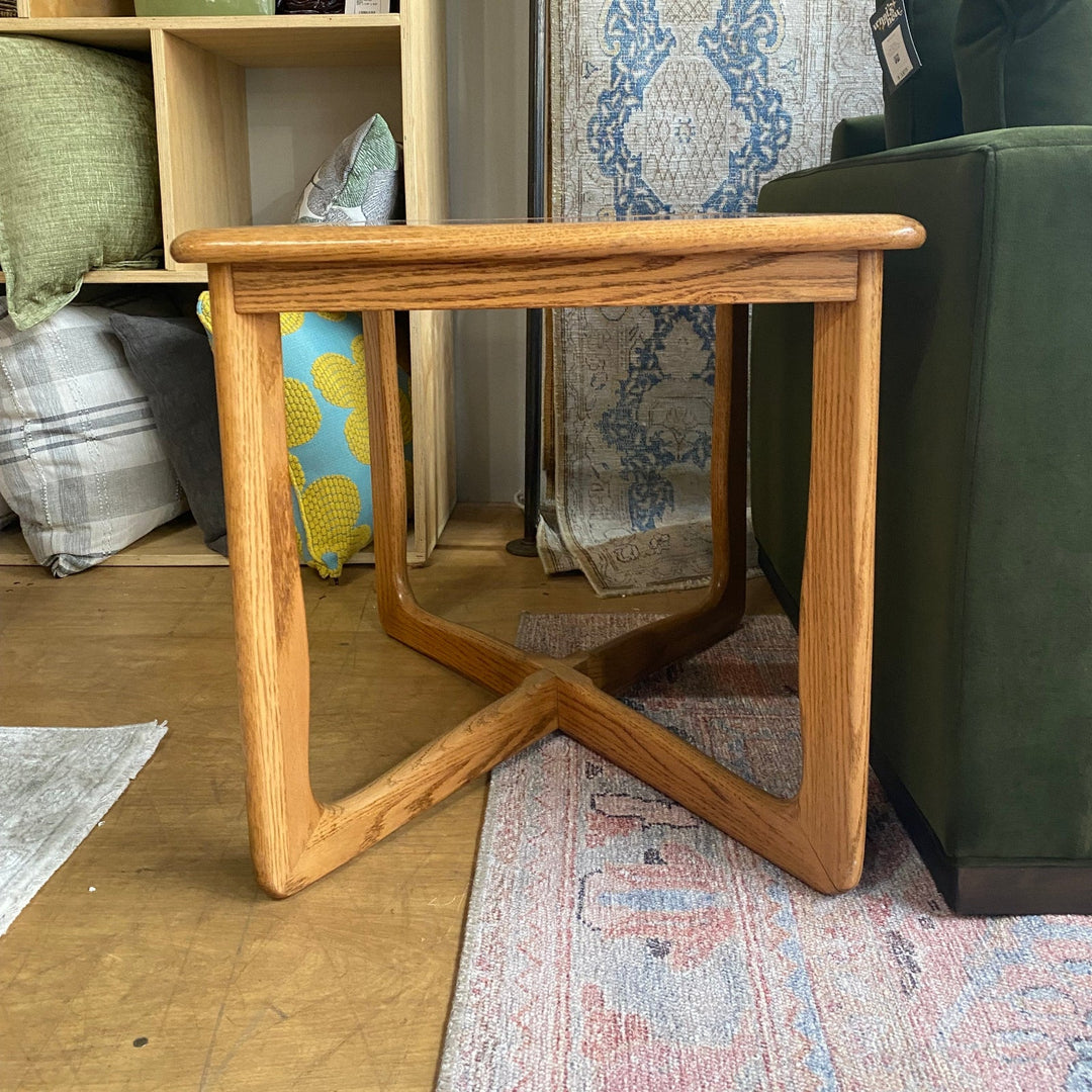 Glass - top Side Table - Whats New Furniture - Portland, Oregon
