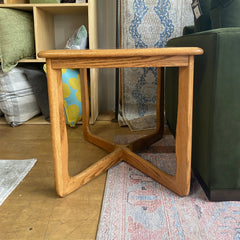 Glass - top Side Table - Whats New Furniture - Portland, Oregon