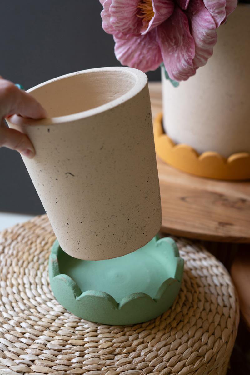 Large Scalloped Planter — view 3