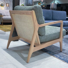 Las Vegas Lawrence Arm Chair in Sage showroom back view - cane arm chair by LH Imports - Whats New Furniture Portland OR