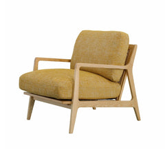 Las Vegas Lawrence Arm Chair in Tuscan Sun side angle - cane arm chair by LH Imports - Whats New Furniture Portland OR