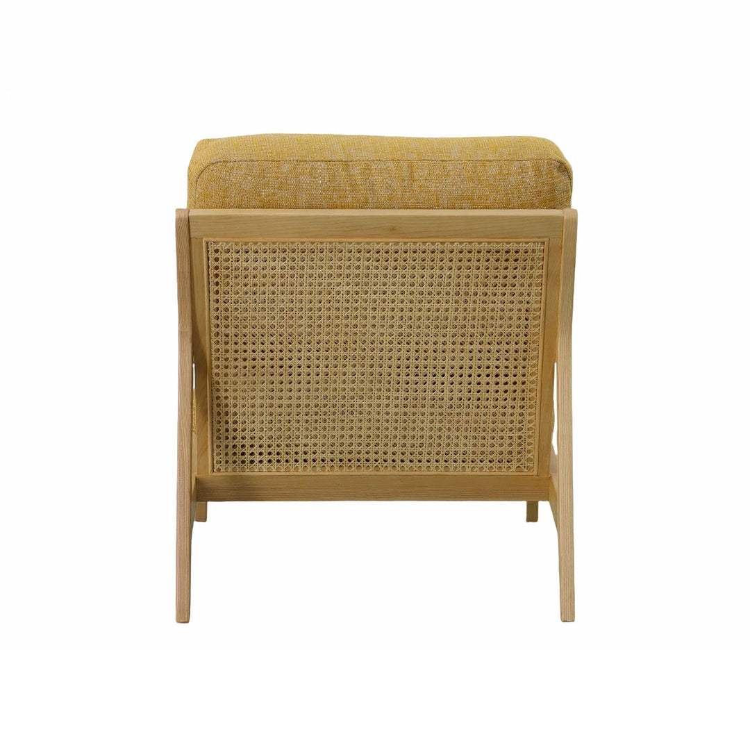 Las Vegas Lawrence Arm Chair in Tuscan Sun back view - cane arm chair by LH Imports - Whats New Furniture Portland OR