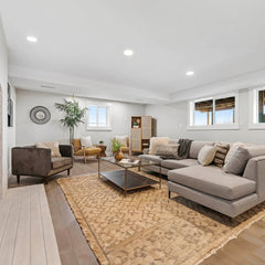 Las Vegas Lawrence Arm Chair in Tuscan Sun living room setting - cane arm chair by LH Imports - Whats New Furniture Portland OR