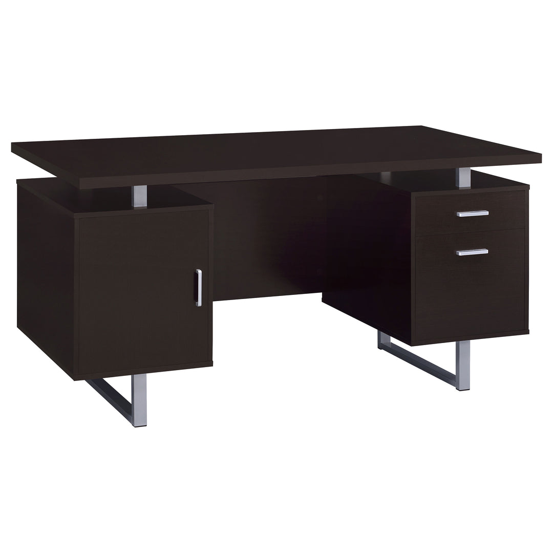 Lawtey 60-inch 2-drawer Office Computer Desk Cappuccino - What&