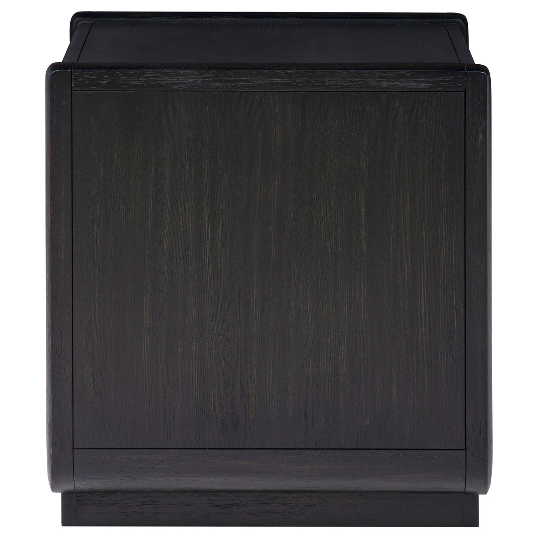 Leandro 1-drawer Wood Occasional Side End Table Burnished Black - What&