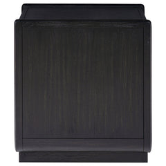 Leandro 1-drawer Wood Occasional Side End Table Burnished Black - What&