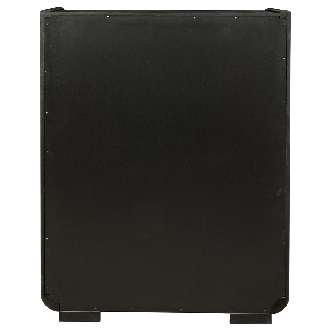 Leandro 5-drawer Bedroom Chest of Drawers Burnished Black - What&