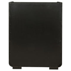 Leandro 5-drawer Bedroom Chest of Drawers Burnished Black - What&
