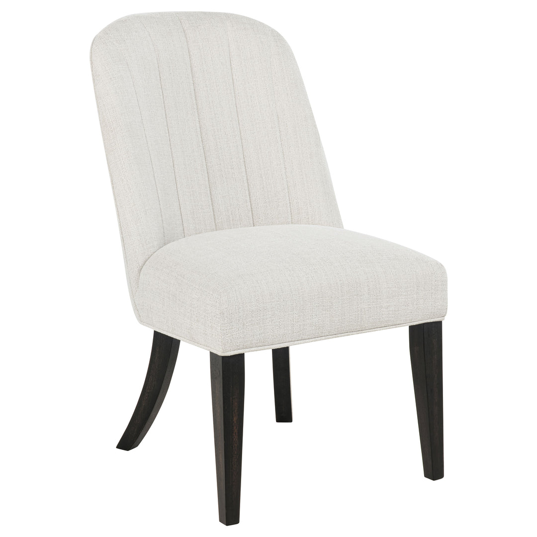 Leandro Upholstered Dining Side Chair Cream (Set of 2) - What&