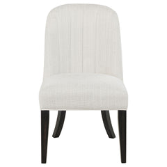 Leandro Upholstered Dining Side Chair Cream (Set of 2) - What&