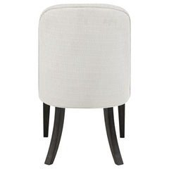 Leandro Upholstered Dining Side Chair Cream (Set of 2) - What&
