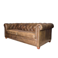 Leather Chesterfield Sofa detail view - Whats New Furniture - Portland, Oregon
