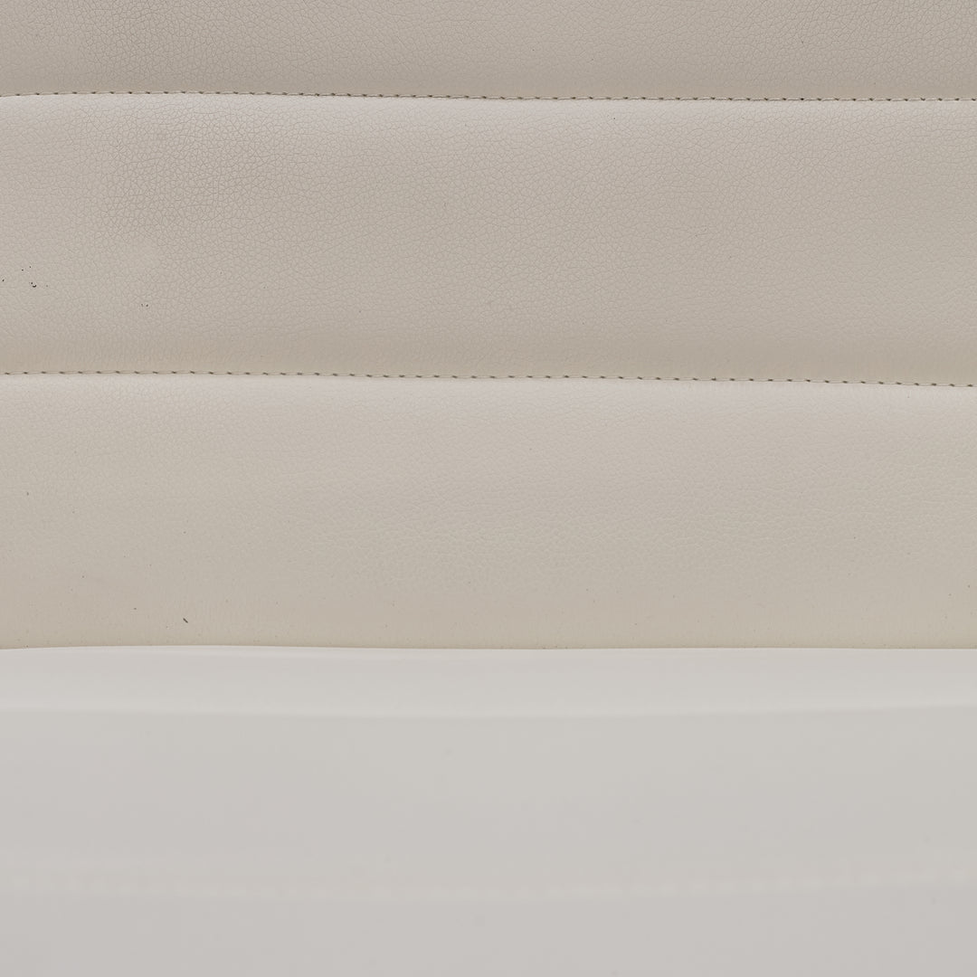 Leather Rolling Chair detail view 4 - Whats New Furniture - Portland, Oregon