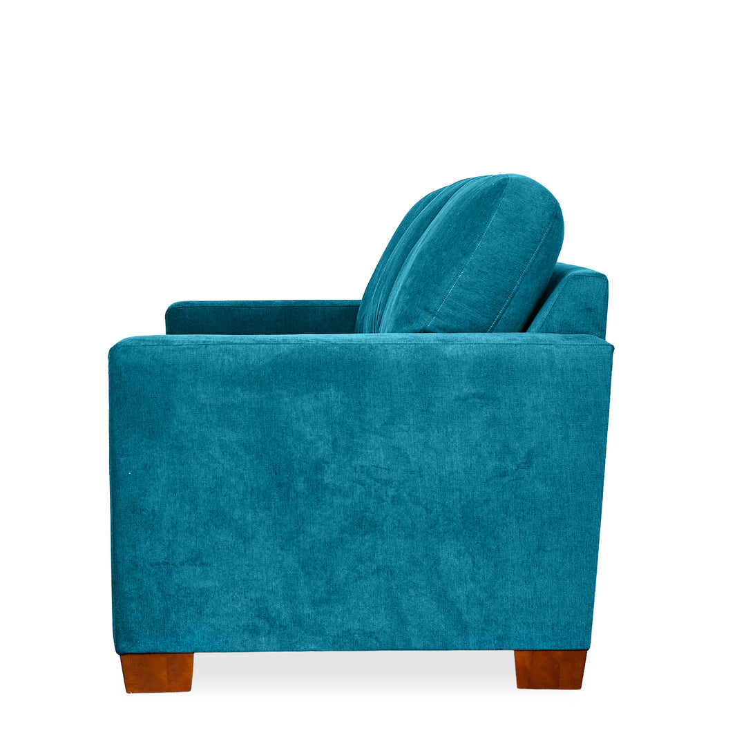 Legacy Sleeper Sofa in fabric alternate angle - mid-century sleeper sofa by Stanton - Whats New Furniture Portland OR