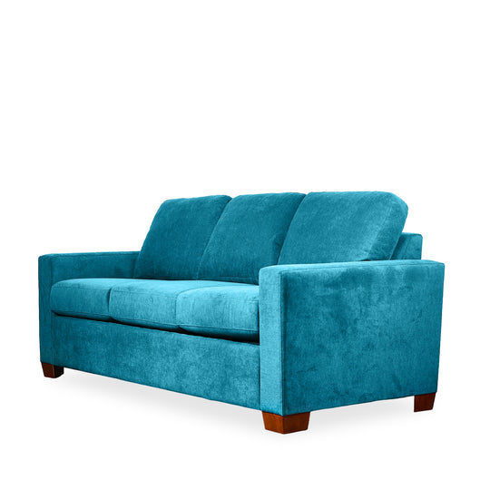Legacy Sleeper Sofa in fabric back view - mid-century sleeper sofa by Stanton - Whats New Furniture Portland OR