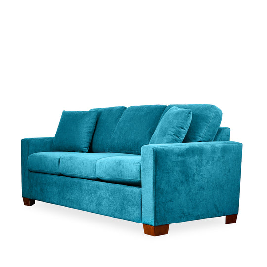 Legacy Sleeper Sofa in fabric lifestyle setting - mid-century sleeper sofa by Stanton - Whats New Furniture Portland OR