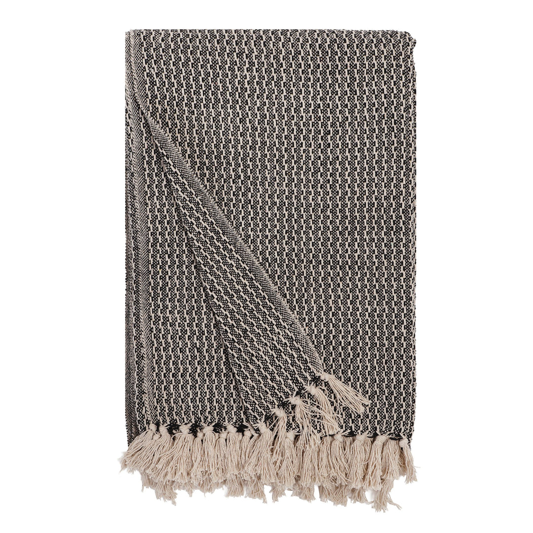 Leon Oversized Throw in Charcoal, studio view - Whats New Furniture Portland