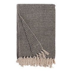 Leon Oversized Throw in Charcoal, studio view - Whats New Furniture Portland