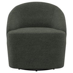 Leon Upholstered Barrel Accent Swivel Chair Hunter Green - What&