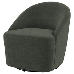 Leon Upholstered Barrel Accent Swivel Chair Hunter Green - What&