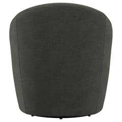 Leon Upholstered Barrel Accent Swivel Chair Hunter Green - What&