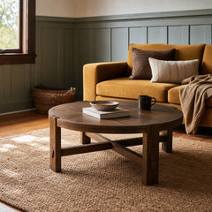 Abstract Coffee Table styled in Portland Hawthorne Craftsmbungalow living room - Whats New Furniture