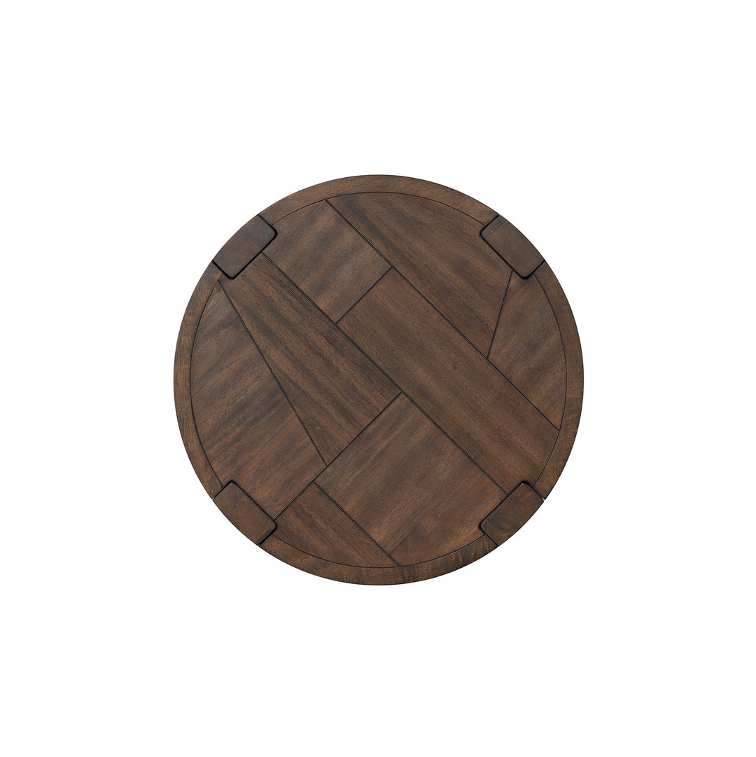 Abstract Side Table in Smoked Acacia - side table by LH Imports - Whats New Furniture Portland OR