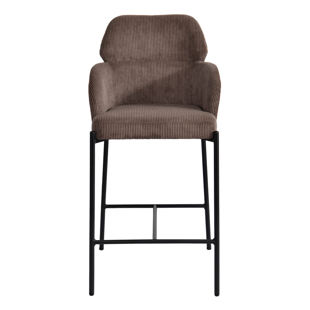 Allegra Counter Stool in Corduroy Brown - counter stool by LH Imports - Whats New Furniture Portland OR
