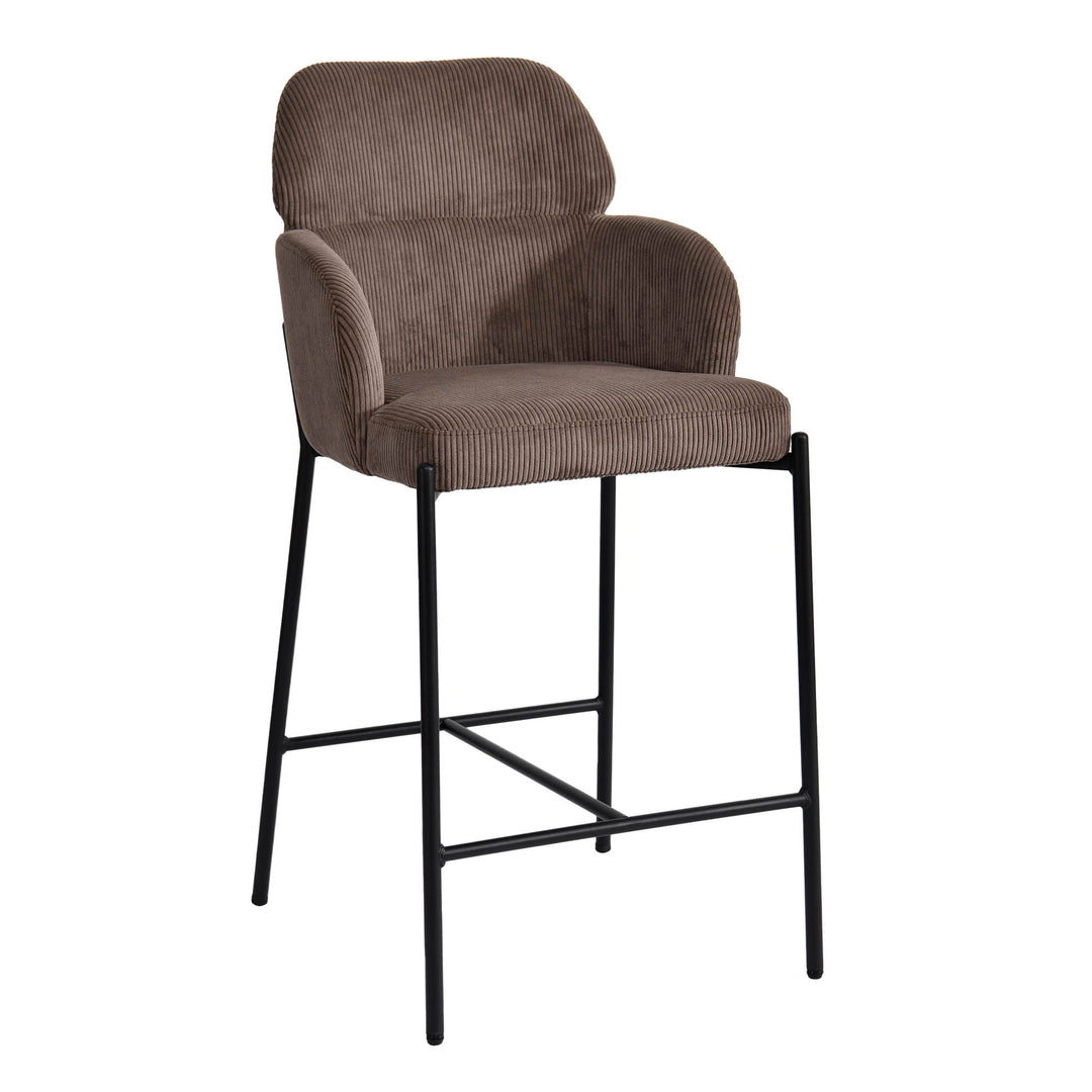 Allegra Counter Stool in Corduroy Brown - counter stool by LH Imports - Whats New Furniture Portland OR