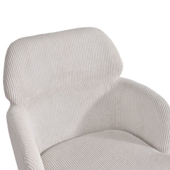 Allegra Counter Stool in Corduroy White - counter stool by LH Imports - Whats New Furniture Portland OR