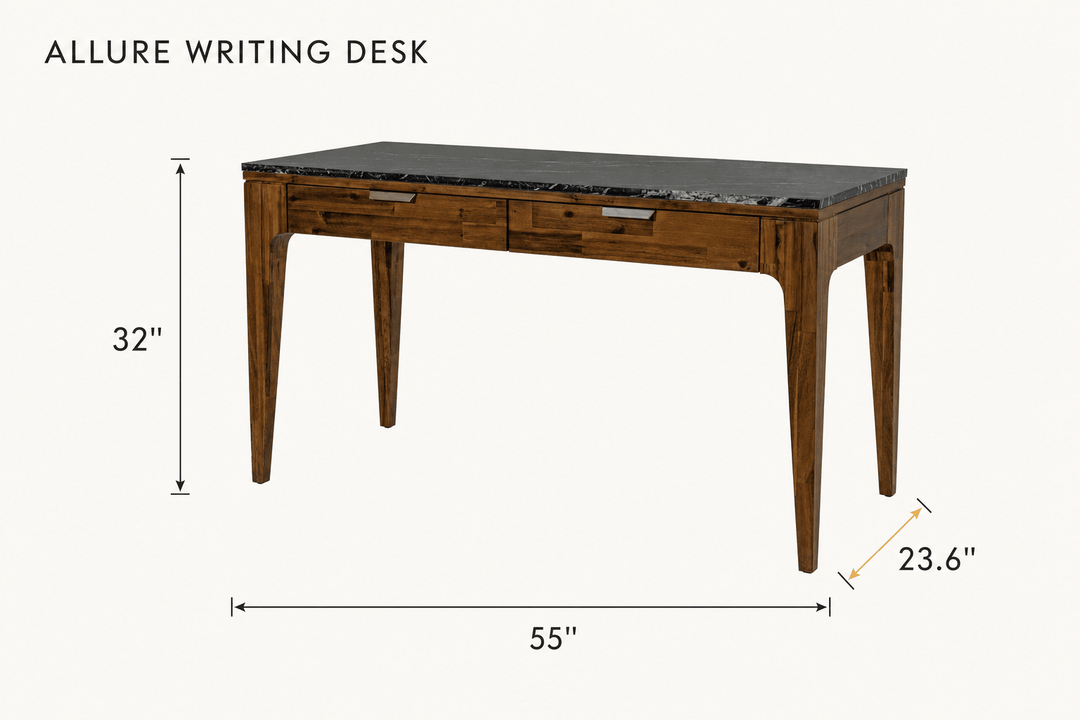 Allure Writing Desk dimensions - What&