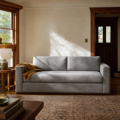 Anderson Sofa in Shadow Grey styled in Portland Hawthorne Craftsmbungalow living room - Whats New Furniture