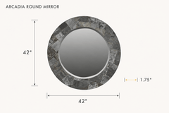 Arcadia Round Mirror dimensions - What&